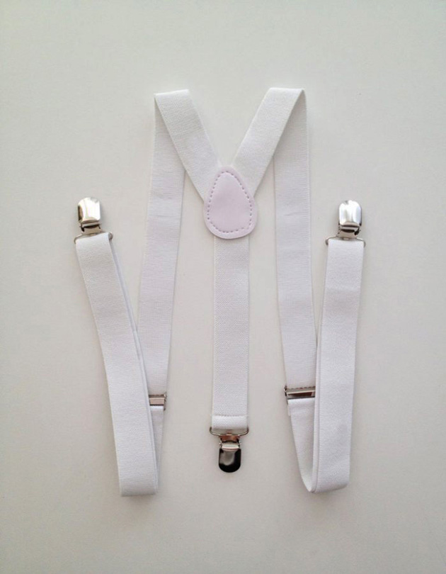 Suspenders in White